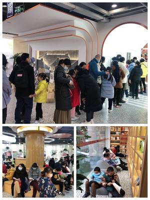 襄阳分公司 倍阅·青少年宫店开业人气堪比开学季